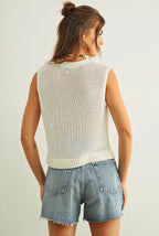 Sleeveless Knitted Top