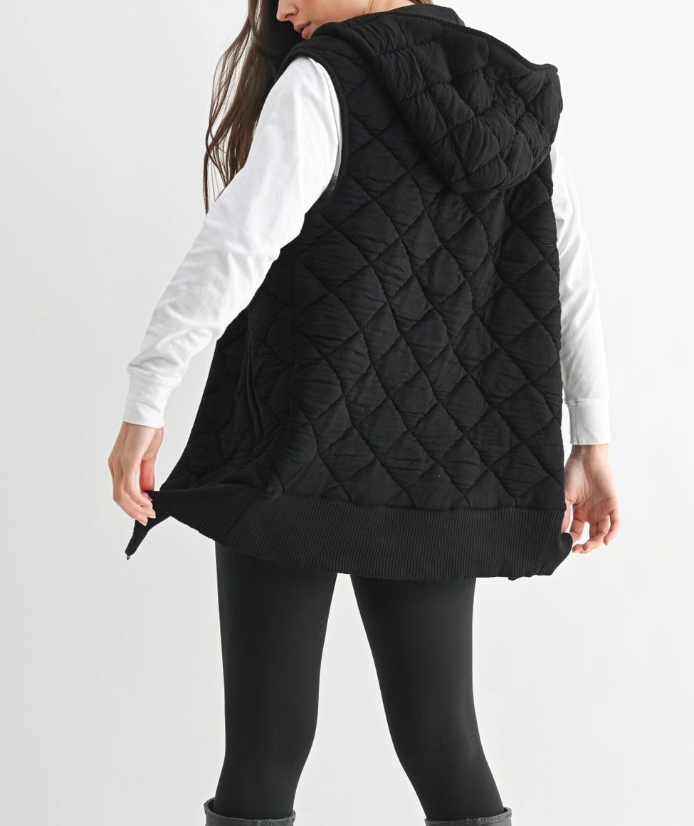 Cozy Oversized Quilted Vest