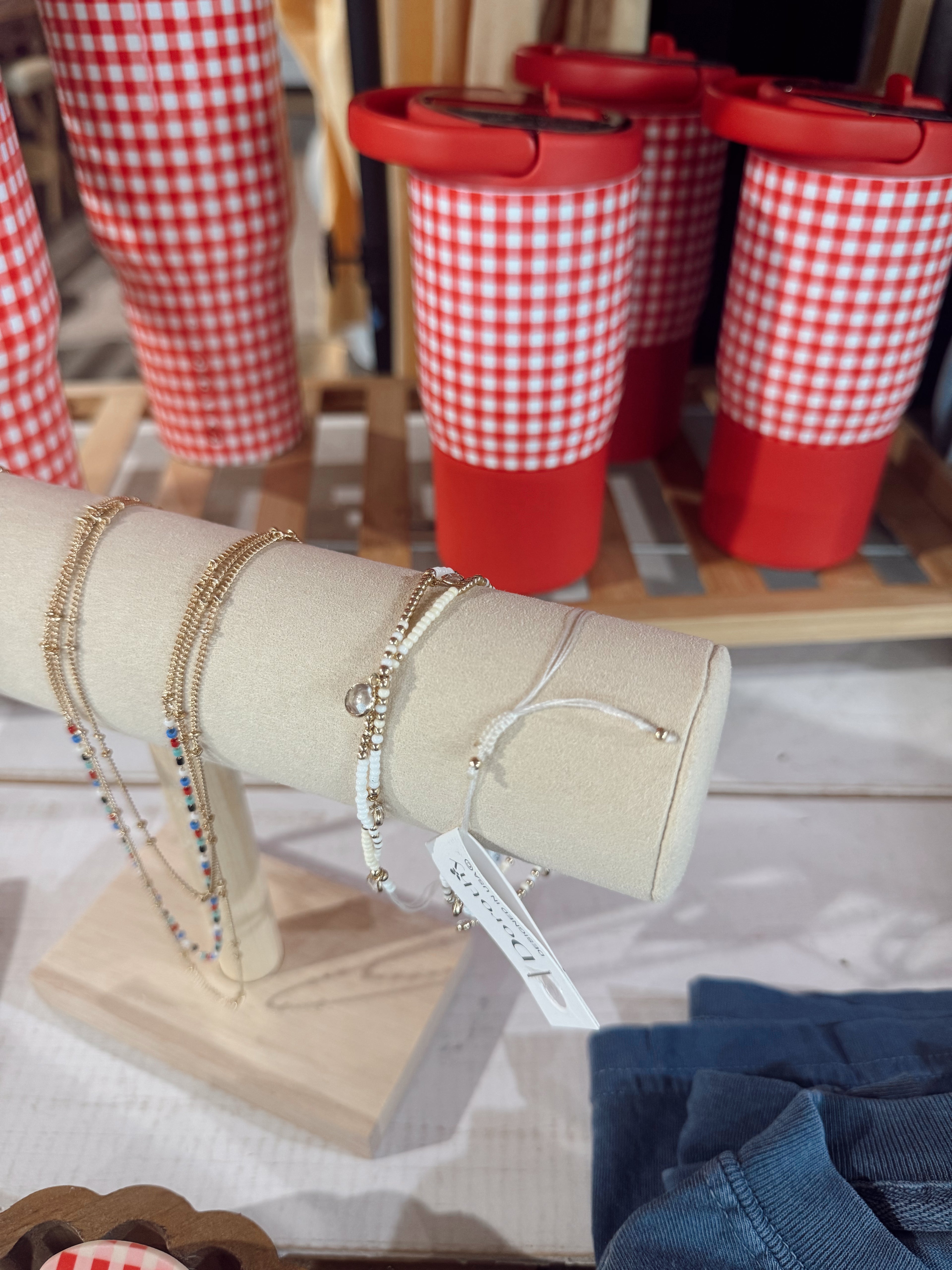 Gem Charms Adjustable Bracelet