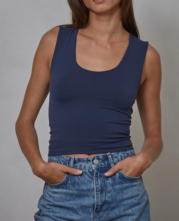 Navy Butter Tank