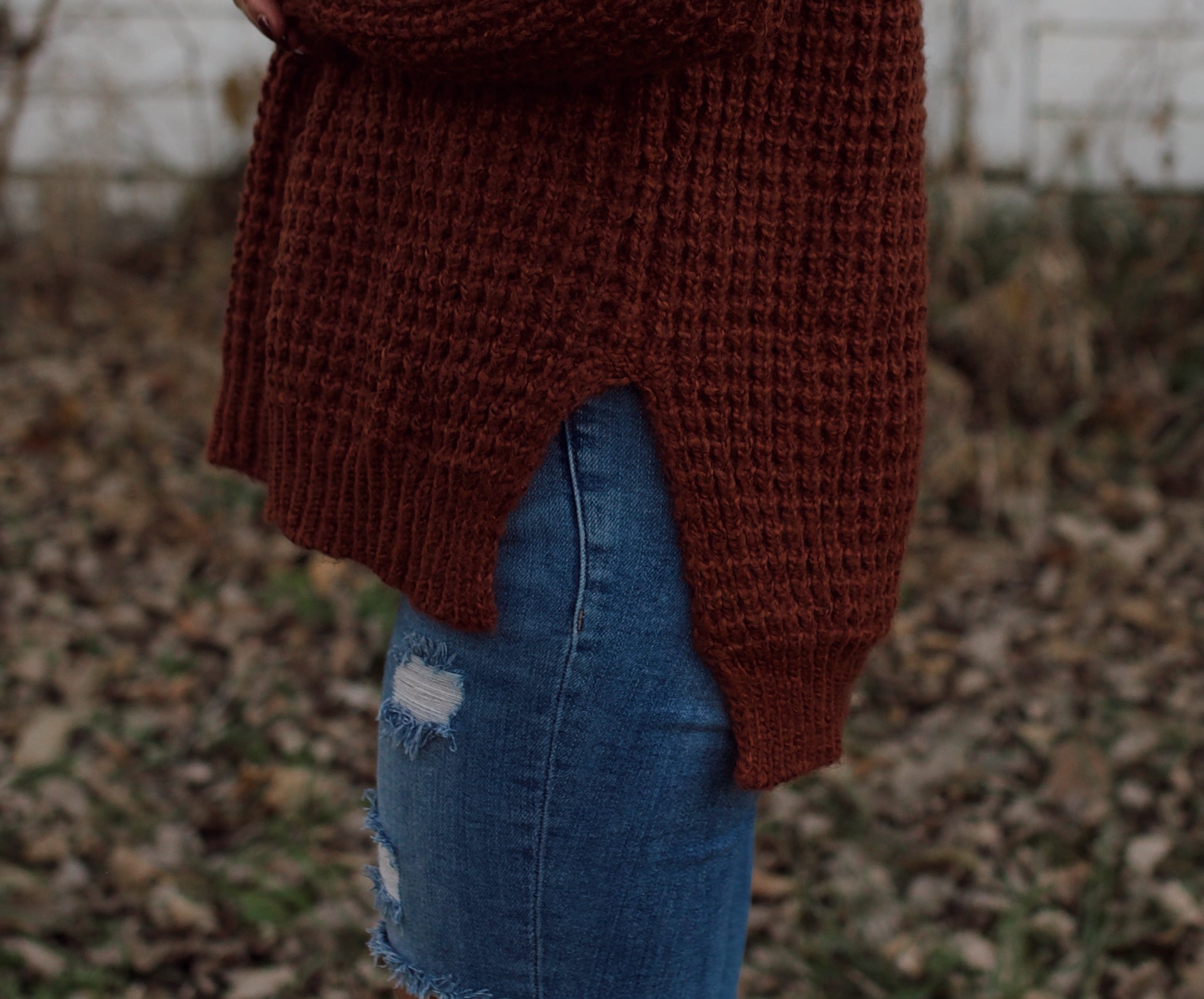 Rustic Chunky Knit Sweater