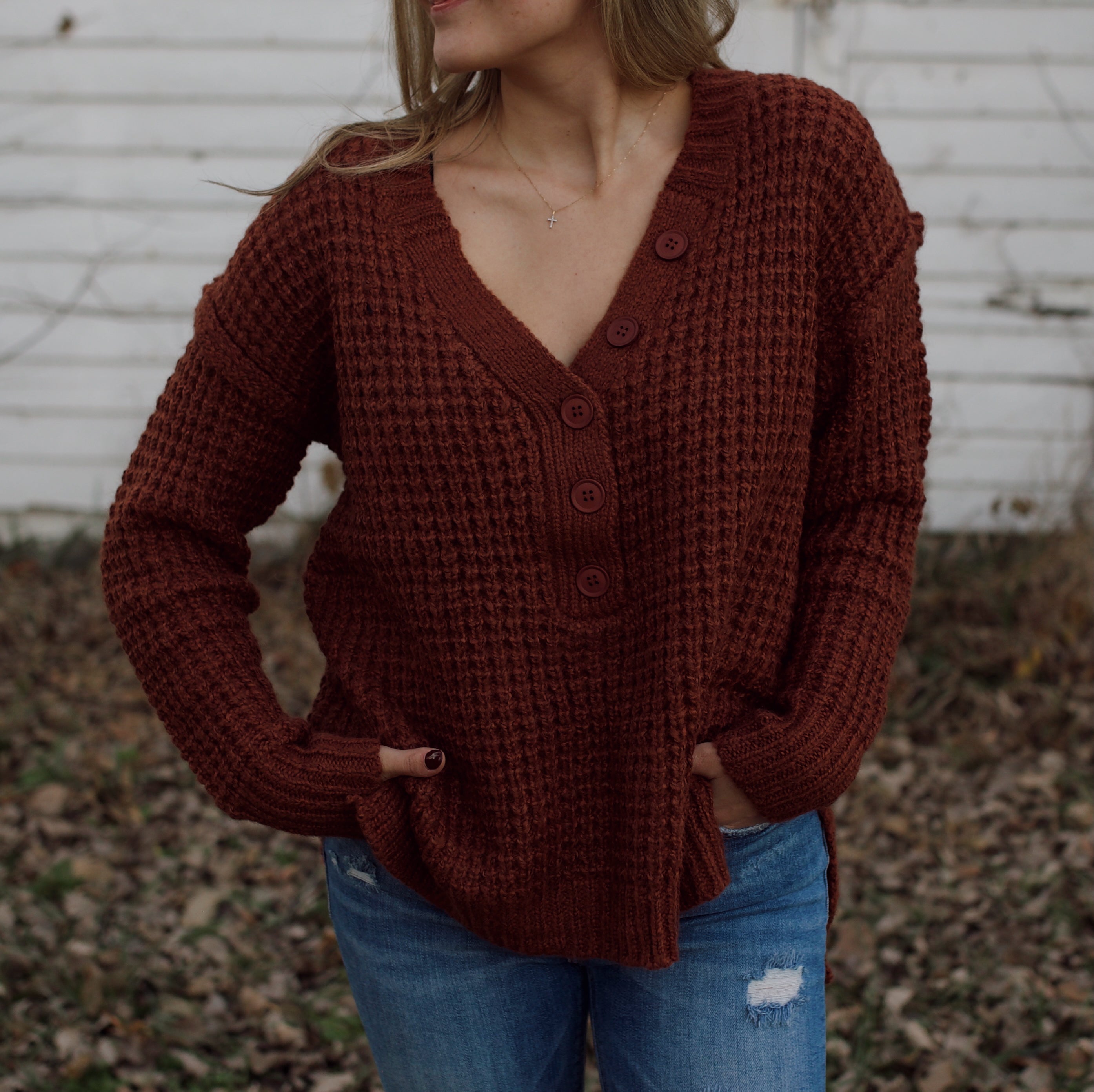Rustic Chunky Knit Sweater