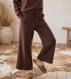 Scuba Wide Leg Pants- Mocha