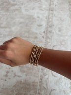Gold Beaded Bracelet Set