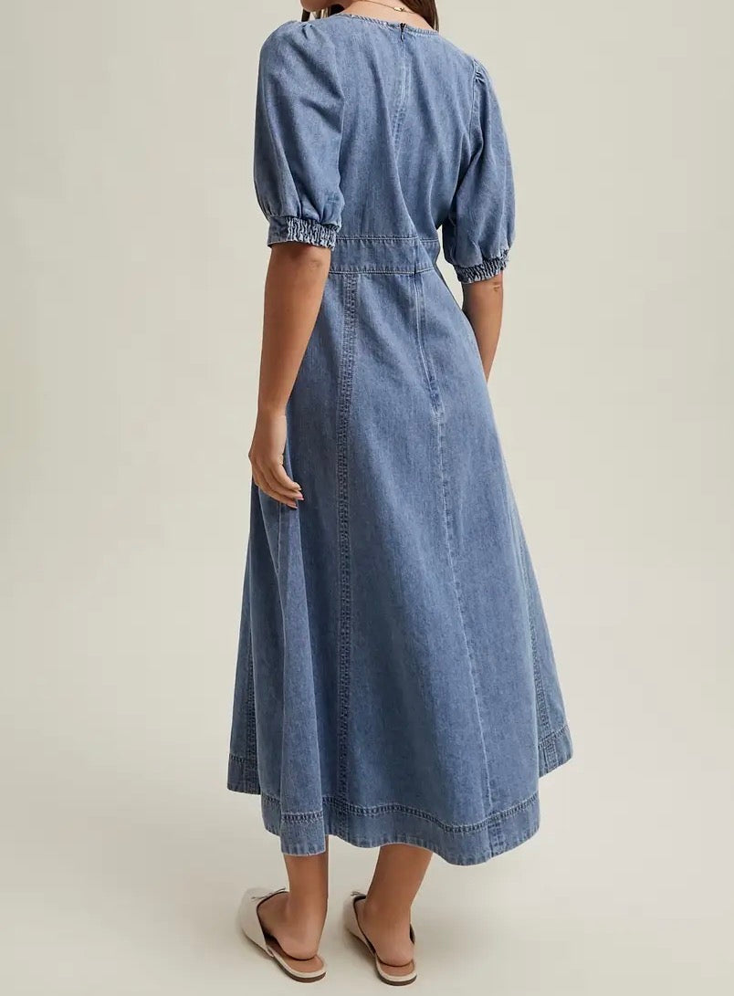 Softly Denim Midi Dress