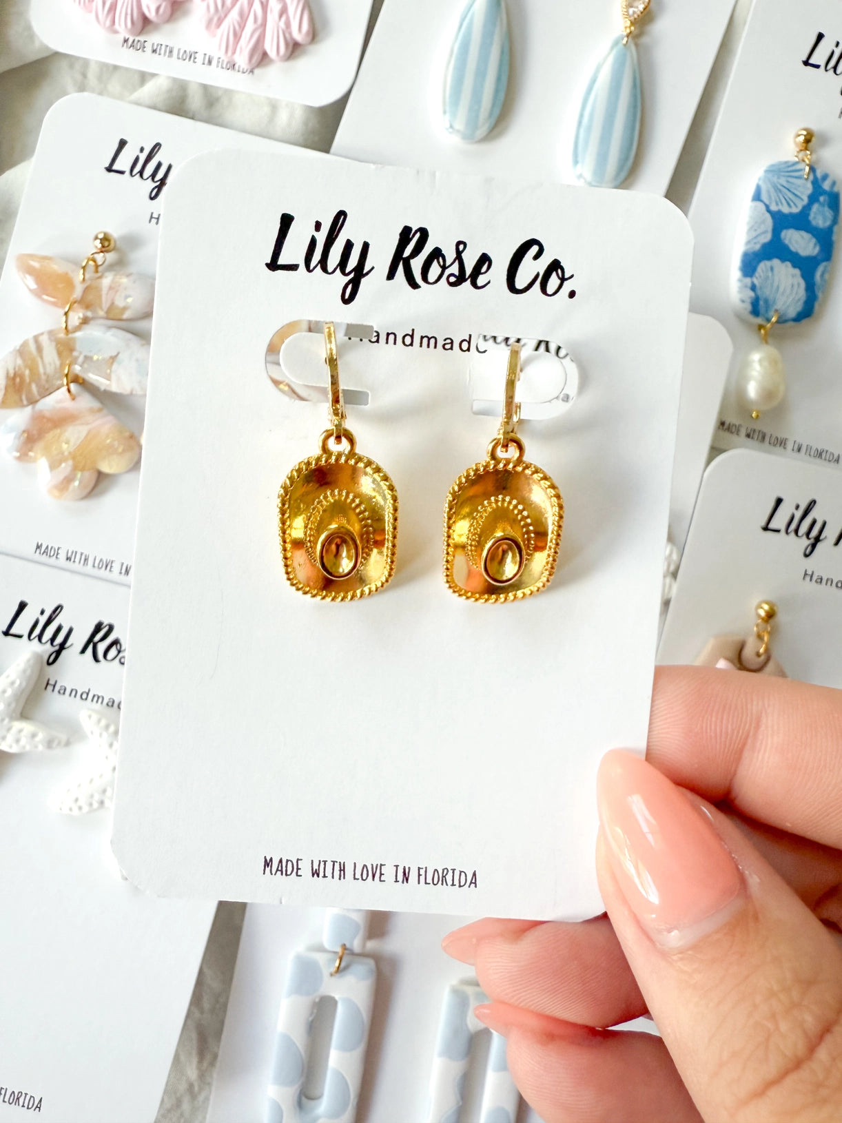 Western Hat Earrings