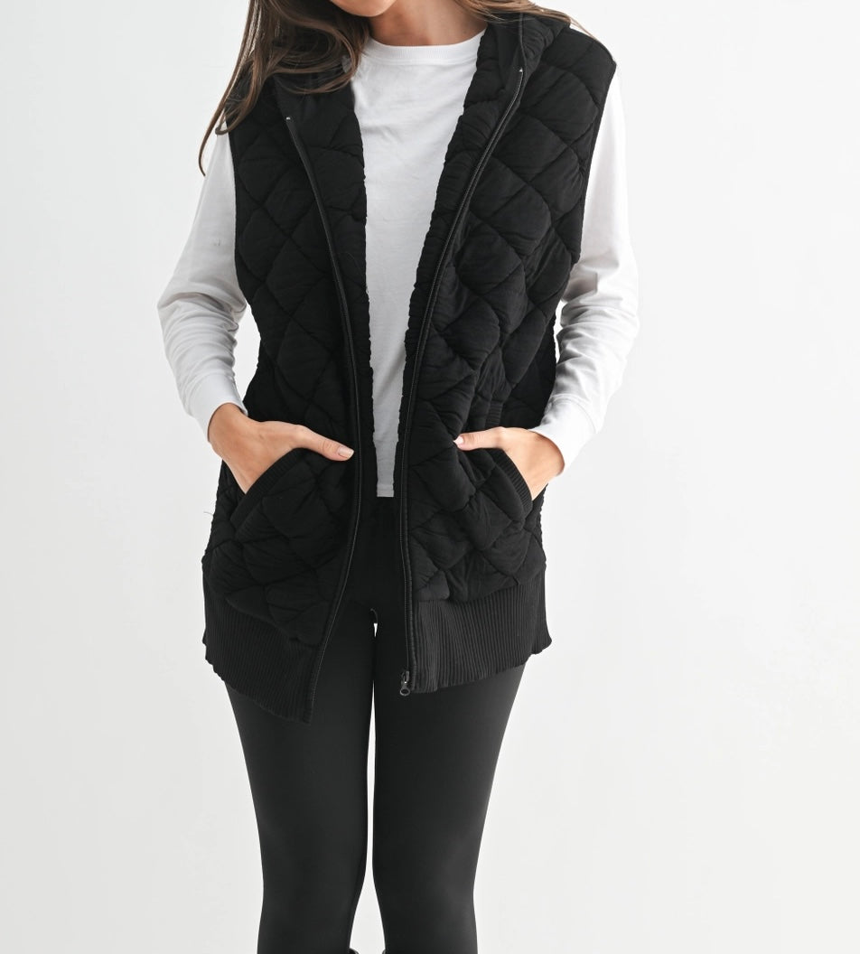 Cozy Oversized Quilted Vest