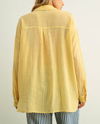 Golden Butter Button Up