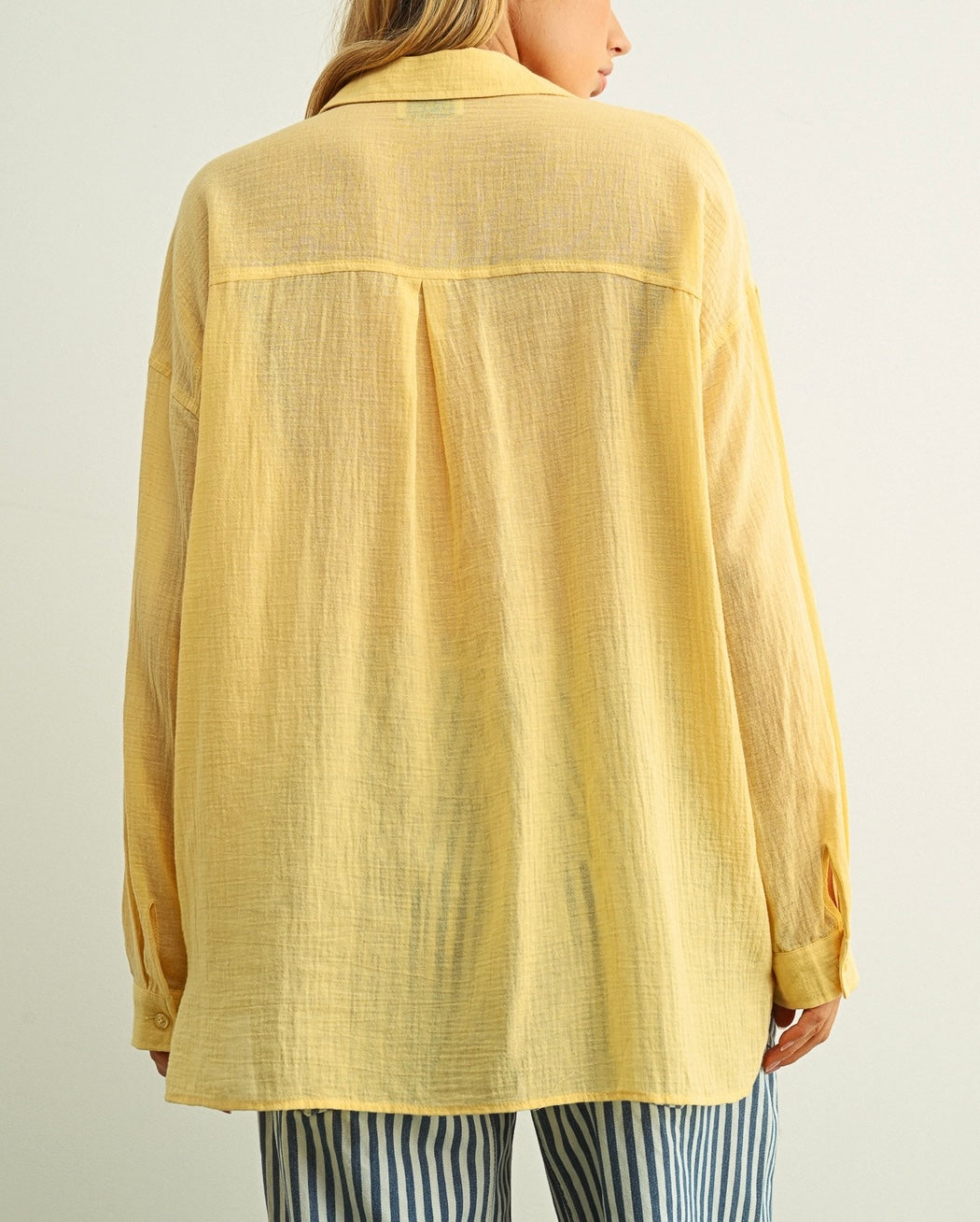 Golden Butter Button Up