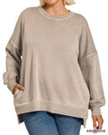 Mocha Fleece Pullover