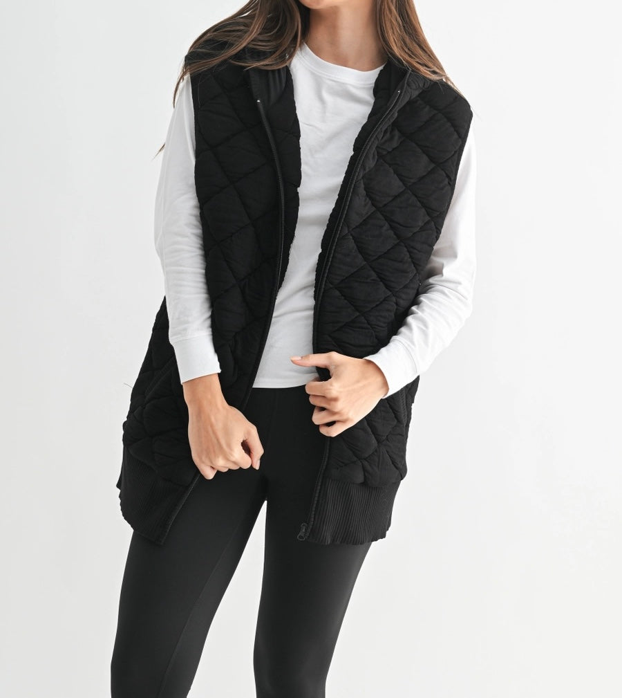 Cozy Oversized Quilted Vest