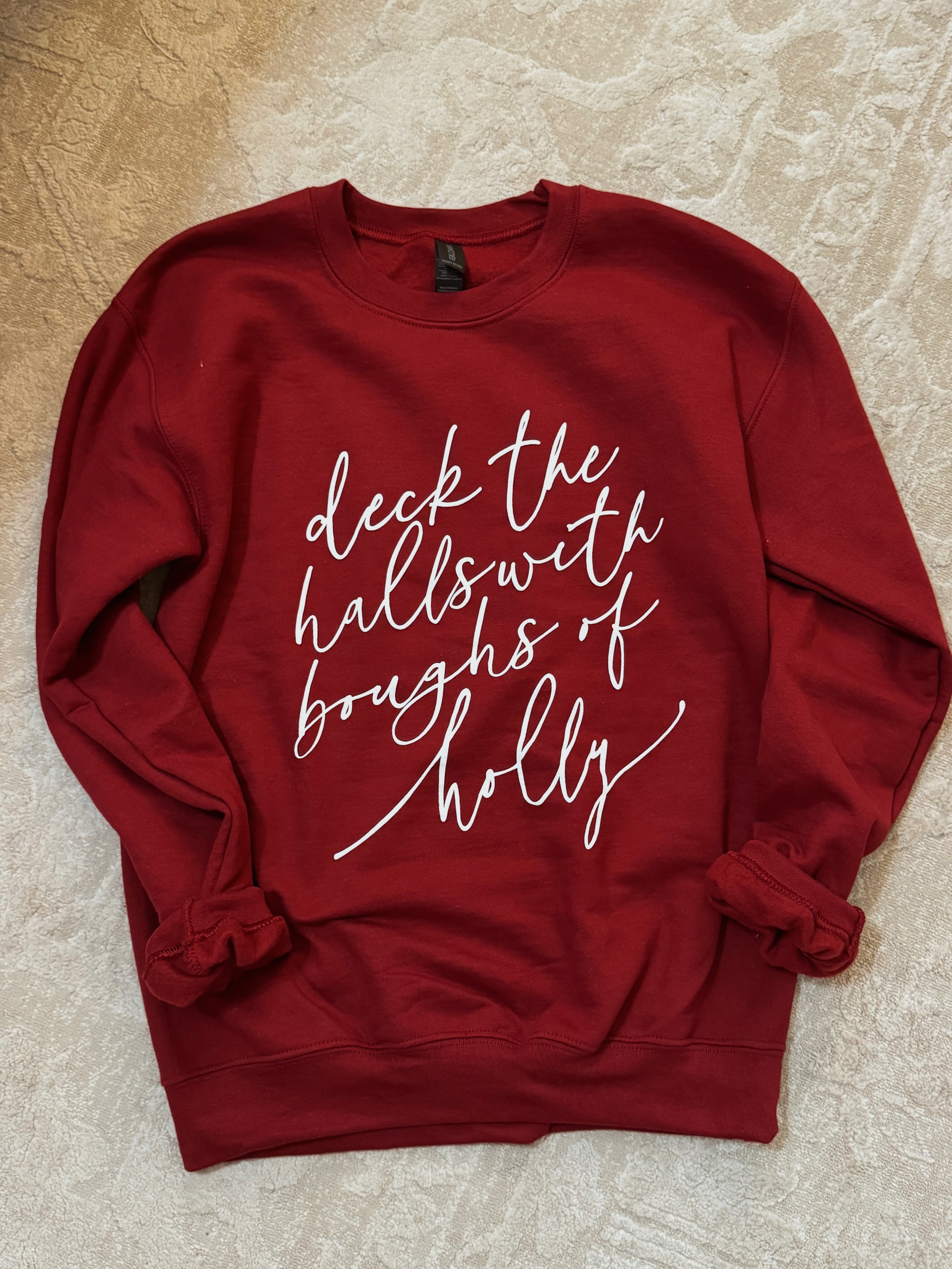 Deck The Halls Christmas Crewneck Sweatshirt