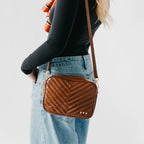 Coco Quilted Crossbody Bag - Mocha