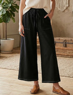 Relaxed Drawstring Knit Pants