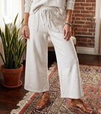 Scuba Wide Leg Pants - Heather Oatmeal