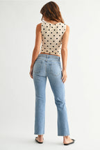 Slim Cropped Bootcut Jeans