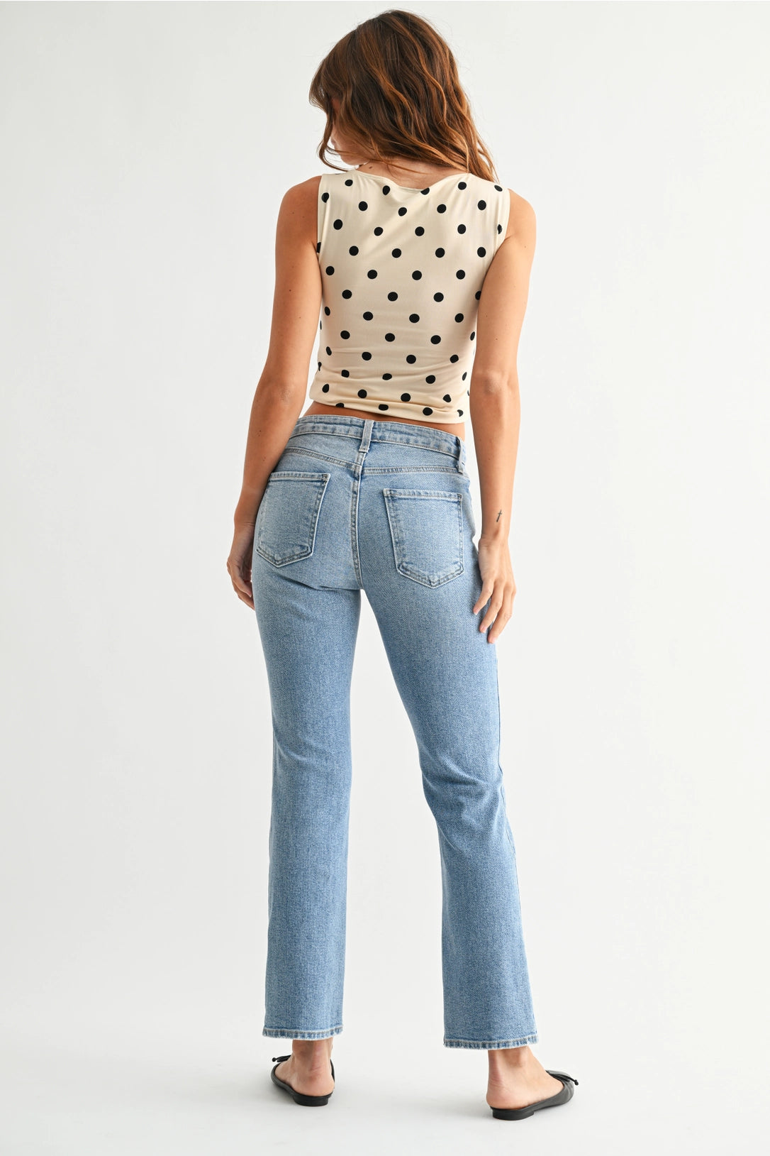 Slim Cropped Bootcut Jeans