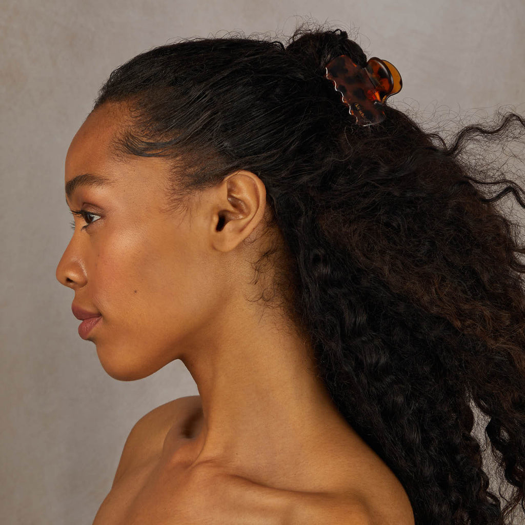 Medium Puffy Claw Clips - Black/Tort