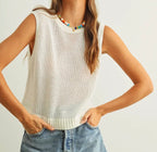 Sleeveless Knitted Top