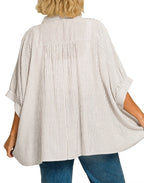Oversized Striped Boxy Top
