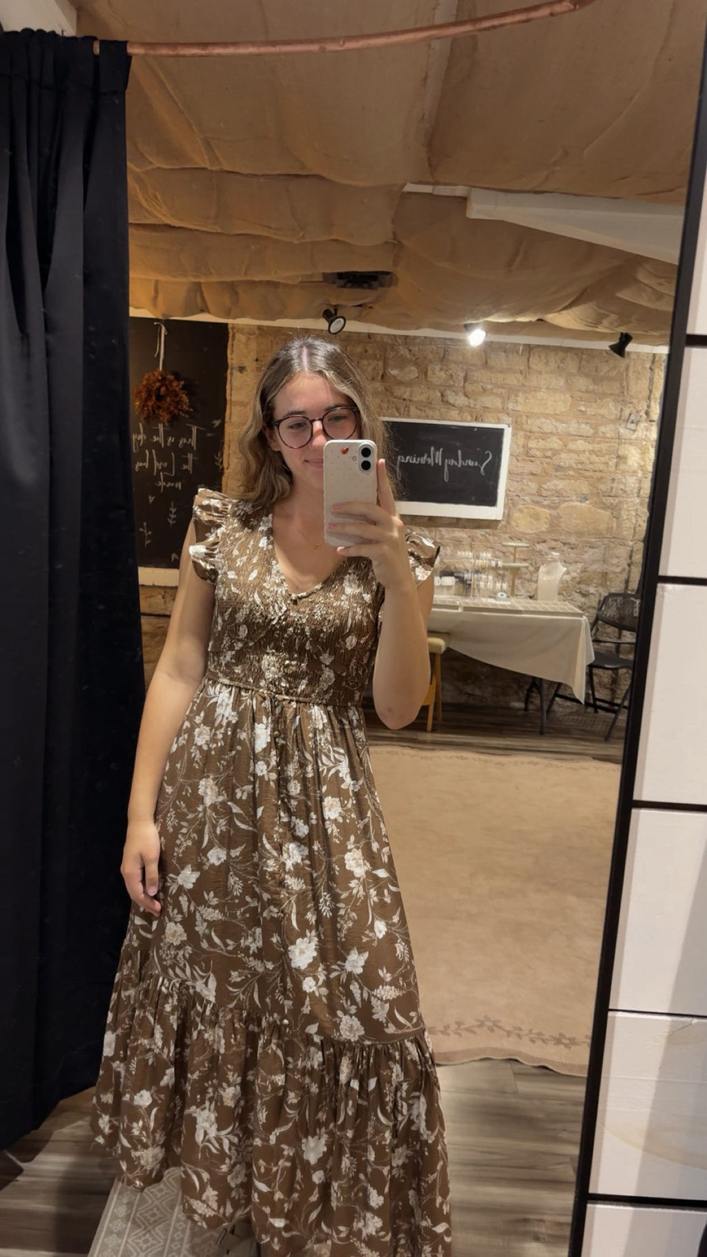 Floral Button Down Midi Dress