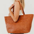Woven Tiffany Tote Bag