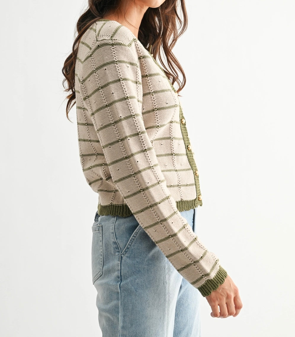 Golden Olive Cardigan