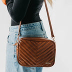 Coco Quilted Crossbody Bag - Mocha