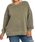 Dark Olive Fleece Pullover