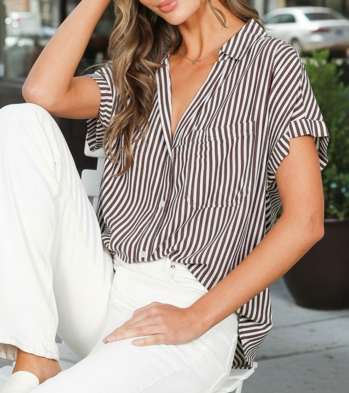 Rolled Sleeve Lenny Top