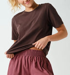 Classic Boxy Fit Tee - Coffee Bean