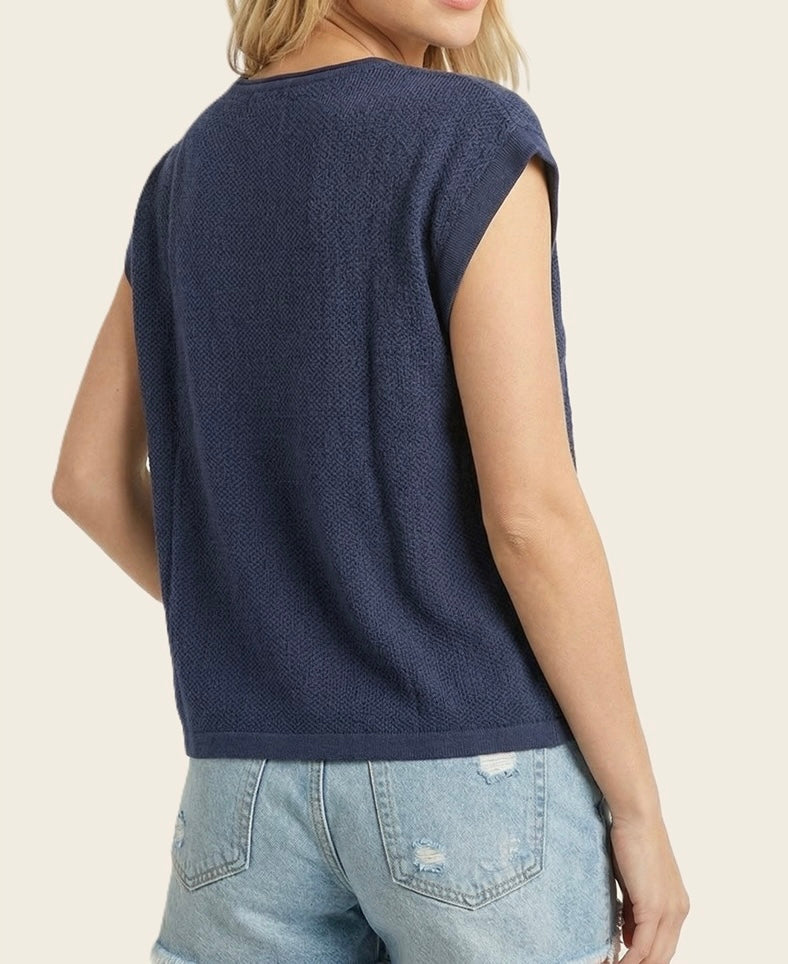Pointelle Sweater Tee