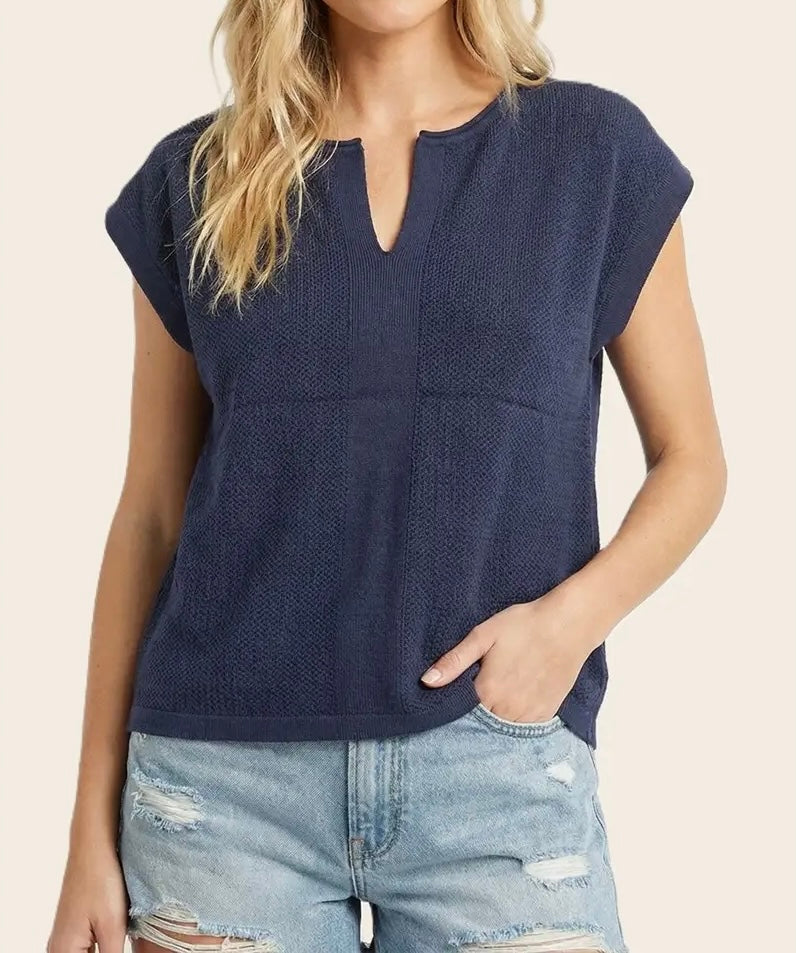 Pointelle Sweater Tee