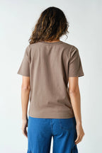 Classic Boxy Fit Tee - Stone Mocha