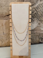 Tank Triple Layer Bead Necklace