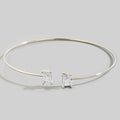 Rectangle CZ Stone Bracelet
