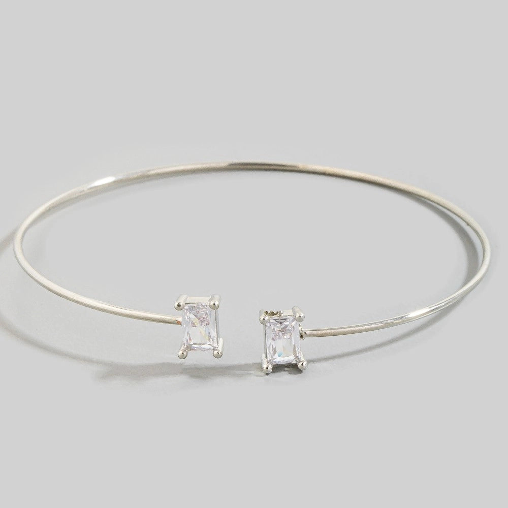 Rectangle CZ Stone Bracelet