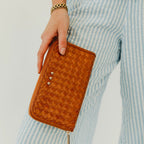 Lenni Large Zip Woven Wallet